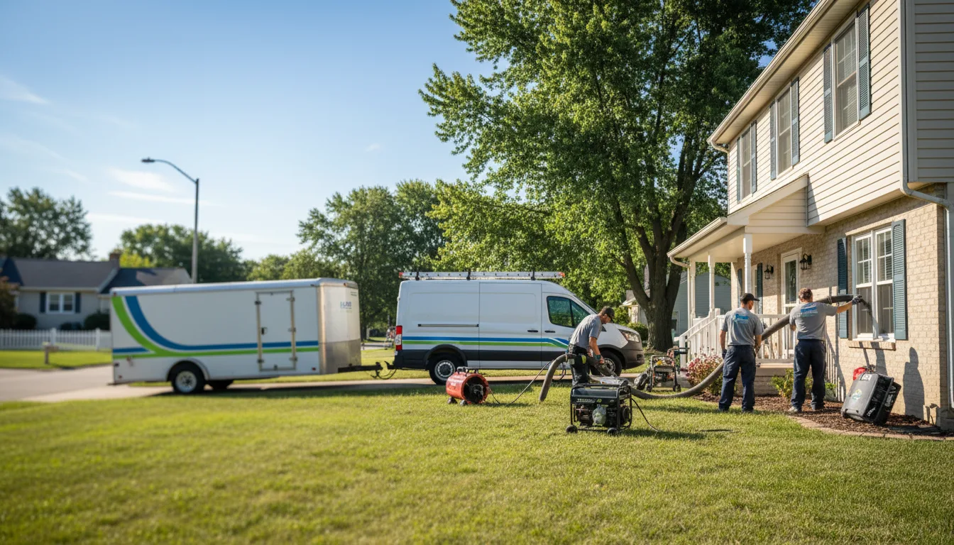 Flooded Basement Restoration And Cleanup With Repair in Iowa City, IA near me